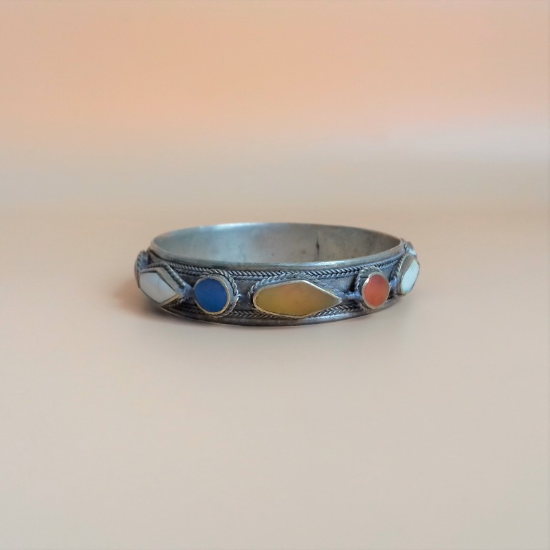 Berber silver bracelet, Moroccan jewelry - Madeinatlas